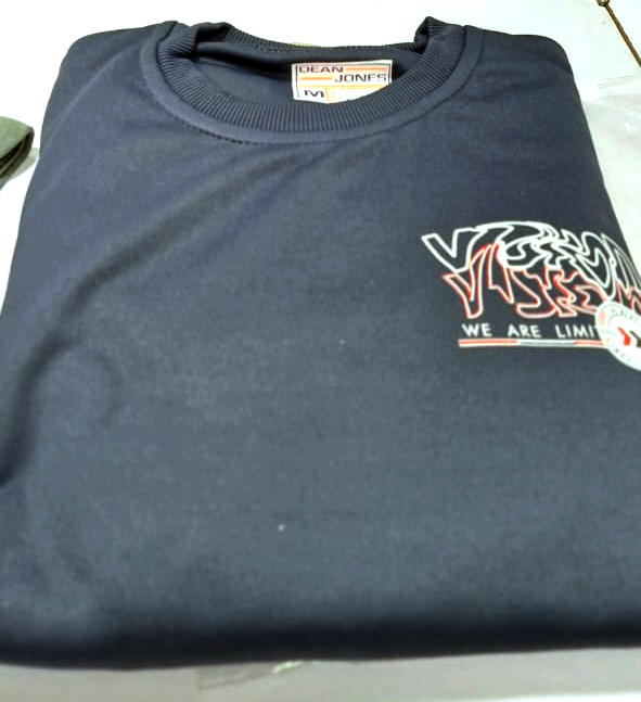 Dean Jones Men's Navy Blue Graphic Sweatshirt – Men's Wear